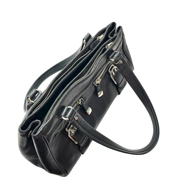 Cole Haan Alexa Leather Shopper Bag (Black) - Picture 6 of 12